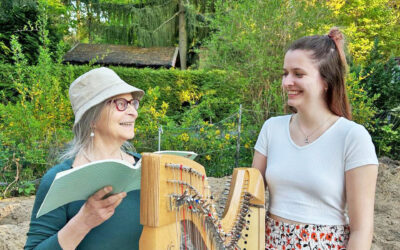 Lesung mit Harfenklängen